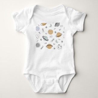 Söt rymdtemat babybodysuit  t shirt