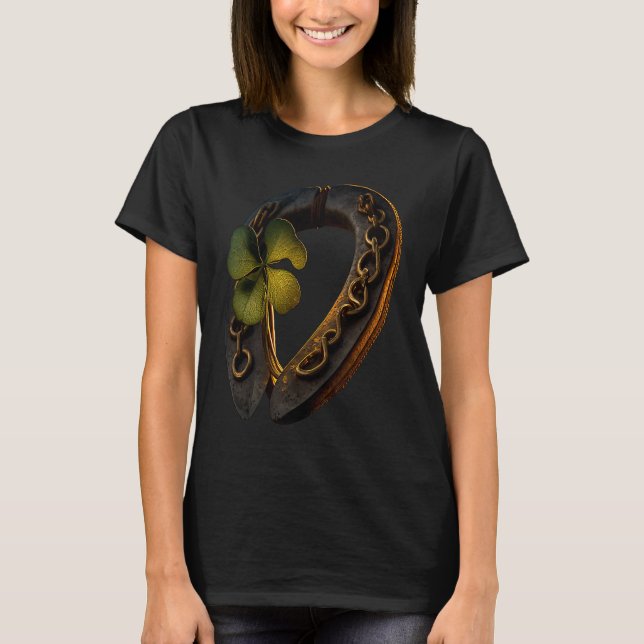 Söt ryttare  hästar t shirt (Framsida)