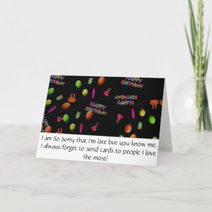 Söt, så ledsen för att Grattis på födelsedagen vil Kort