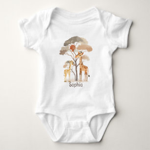 Söt Safari med neutrala giraffer T Shirt