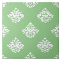 Söt sage grönt Victorian blommönster kök