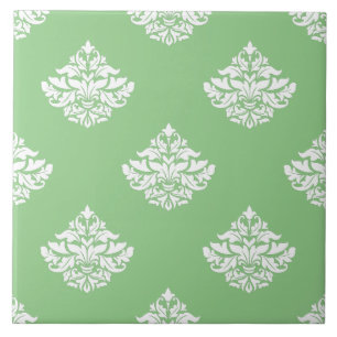 Söt sage grönt Victorian blommönster kök Kakelplatta