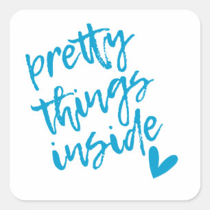 Söt Sak Inside, Small Business Packaging Märkre Fyrkantigt Klistermärke