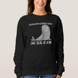 Söt säl för kvinnor mamma sjölejon zoo djur t shirt