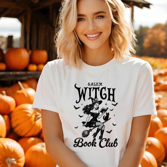Söt Salem-häxa bokklubb Halloween T-shirt (Skapare uppladdad)