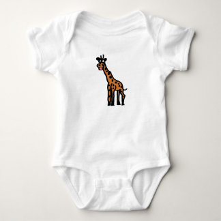 Söt & Sällsynt Handritad Giraff Barn Bodysuit T Shirt