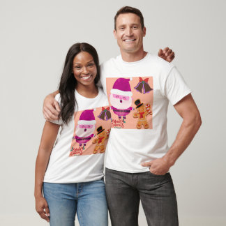 Söt Santa Claus i vattenfärg jul clipart T Shirt