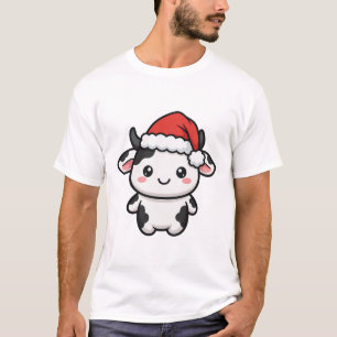 Söt Santa-ko jul T Shirt