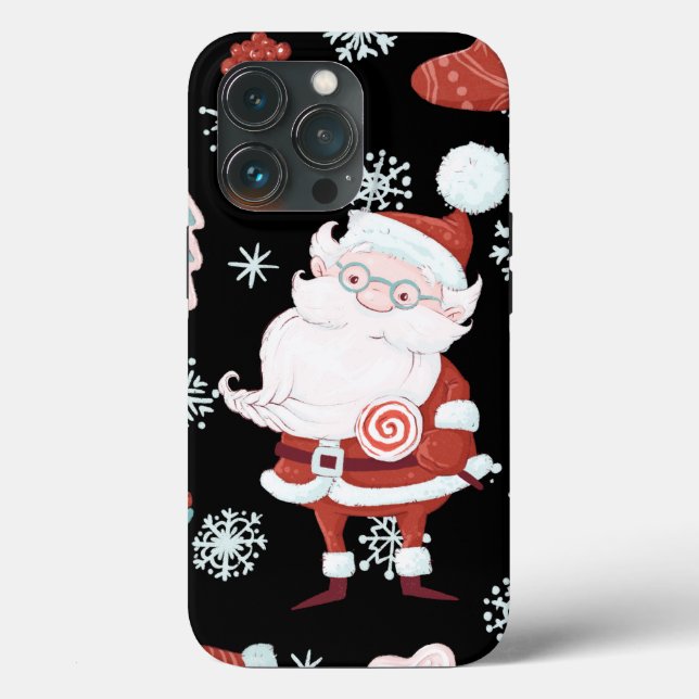 Söt Santa-mönster OtterBox iPhone-fodral (Baksida )