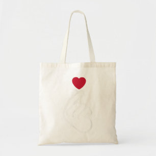 Söt Saranghae koreansk fingerhjärta K-Pop K-Drama Tygkasse