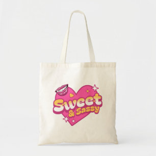 Söt & Sassy Retro Hjärtat Tygkasse