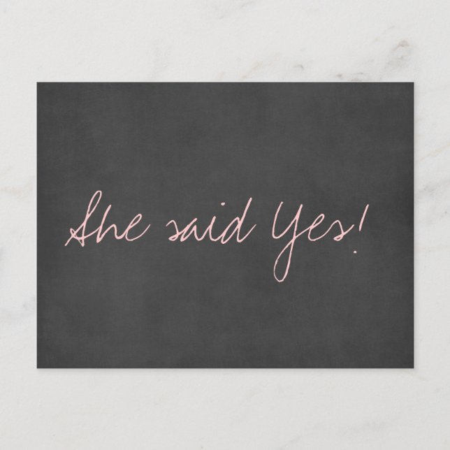 Söt Save the Date Bröllops vykort (Framsida)