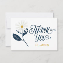 Söt Scandi Margareta Personlig Tackkort