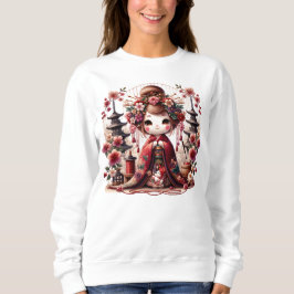 Söt scen med japansk geisha t shirt