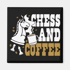 Söt Schack Och Kaffe Schack Älskare Springare Kons Magnet
