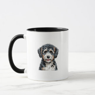 Söt Schnauzer Hund Älskare Mugg