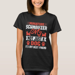 Söt schnauzer hundägare-gåva t shirt