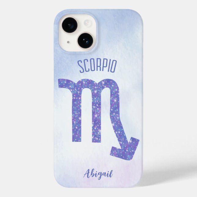 Söt Scorpio Astrology Personlig Lila (Baksida)