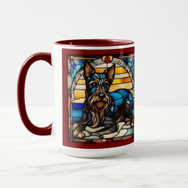 Söt Scottish Terrier kaffemugg (Vänster)