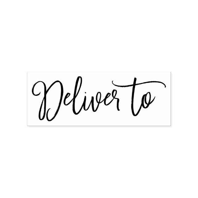 Söt Script-leverans till Rubber Frimärke Stämpel (Tryck)