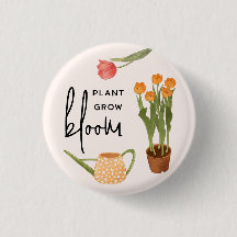 Söt Script Plant Grow Bloom Tulip