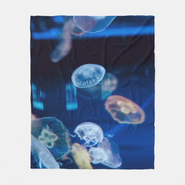 Söt Sea Life Fleecefilt (Framsidan)