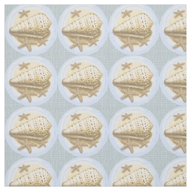 Söt Seashell Tyg (Prov)