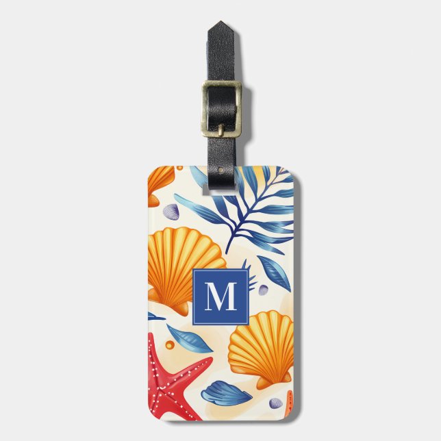 Söt Seashells Luggage Tag Bagagebricka (Vertikal Framsida)