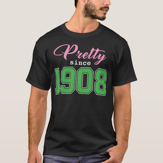 Söt sedan 1908 Sorority T Shirt (Framsida)
