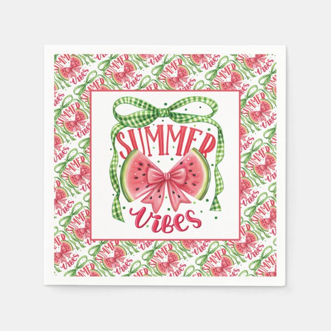 Söt segment av sommaren pappersservett (Framsidan)