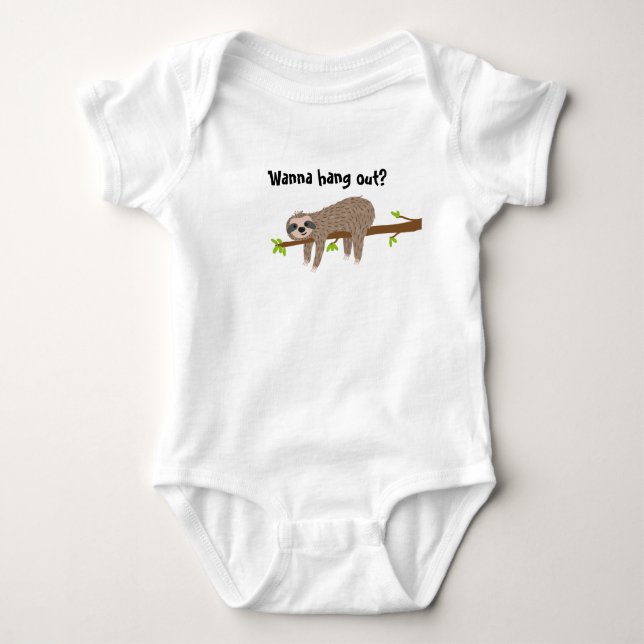 Söt sengångare baby t shirt (Framsida)