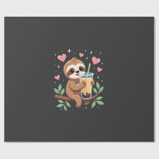 Söt Sengångare Boba Bubble Milk Te Kawaii Kvinnor  Presentpapper