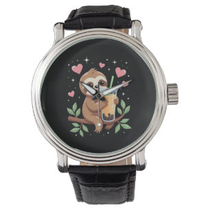 Söt Sengångare Boba Bubble Mjölkte Kawaii Kvinnor Armbandsur