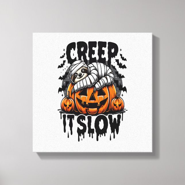 Söt Sengångare Gott Halloween Canvastryck (Framsida)