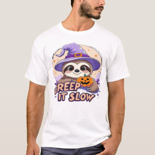 Söt sengångare Halloween-tröja � Roligt kryp det l T Shirt