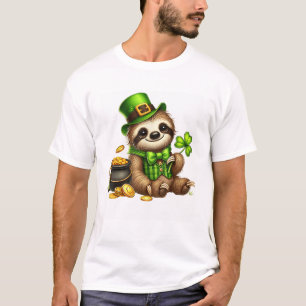 Söt sengångare Leprechaun St Patricks Day Pojkar F T Shirt