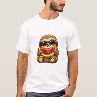 Söt sengångare med vattenmelon t shirt