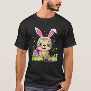 Söt sengångare påskäggsjakt kaninöron sengångare g t shirt