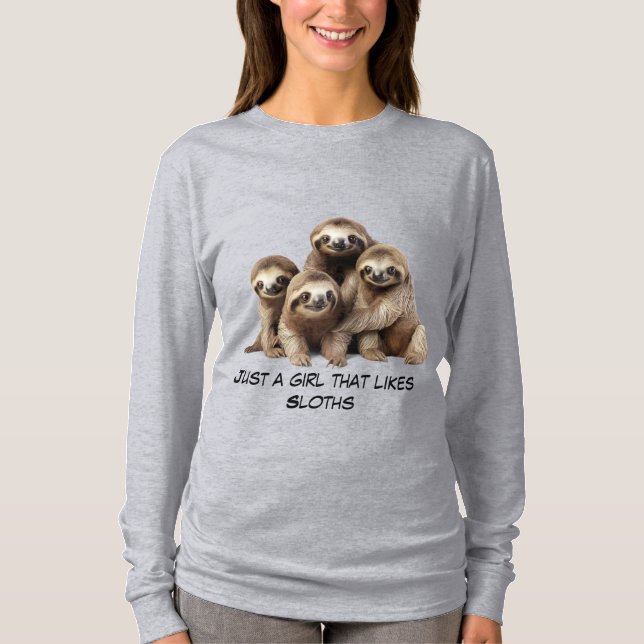Söt sengångare T-shirt (Framsida)