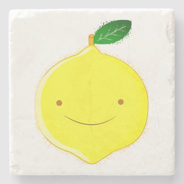 Söt serie-citron stenunderlägg (Framsidan)