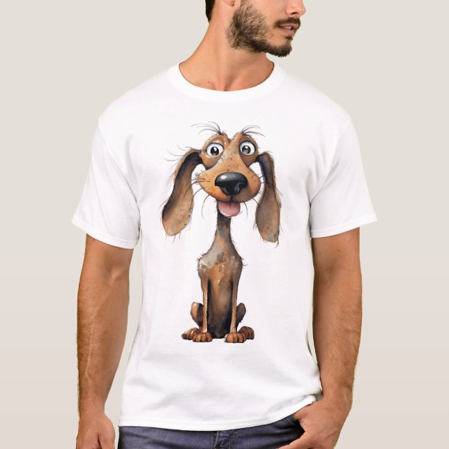 Söt serie hundras konstsamling  t shirt (Framsida)