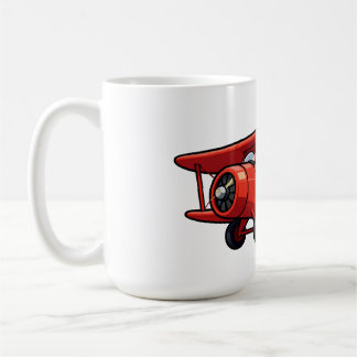 Söt serie mekaniker med röd bil illustration kaffemugg