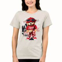 Söt serie nallebjörn damt-shirt