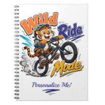 Söt serie-tiger BMX-cykel Personlig barnbok