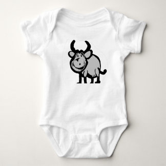Söt serie tjur baby bodysuit – Bedårande T Shirt