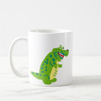 Söt seriealligator keramikkopp kaffemugg