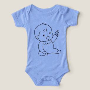 Söt seriebaby t-shirt