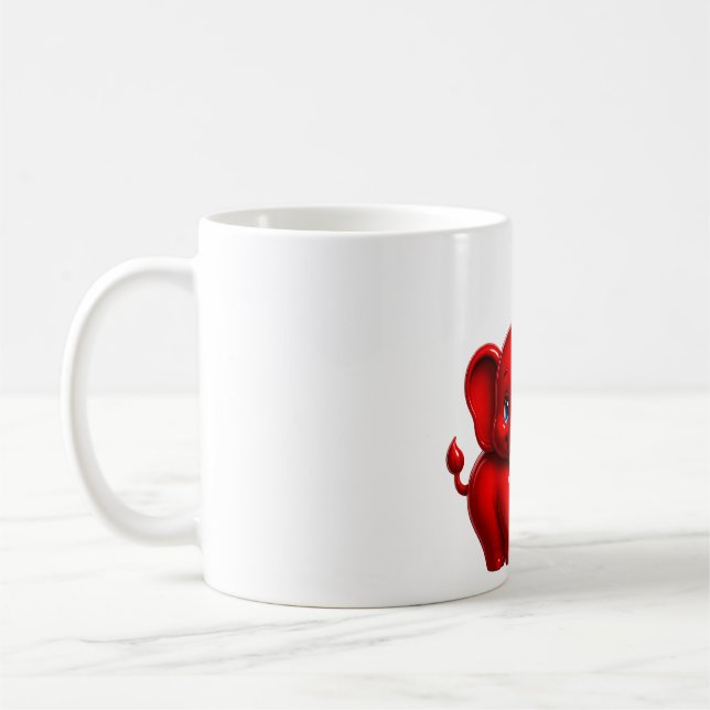 Söt serieelefant  kaffemugg (Vänster)