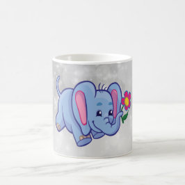 Söt serieelefant kaffemugg