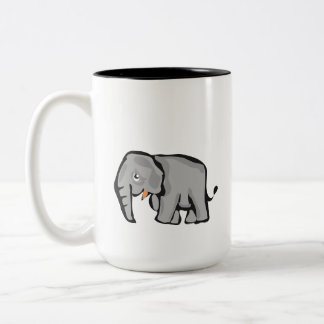 Söt serieelefant kaffemugg